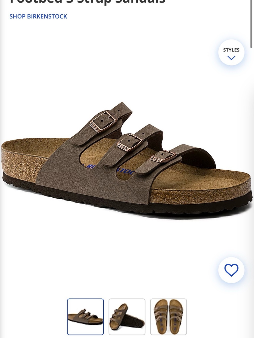 Birkenstock Women's Florida Soft Footbed 3 Strap Sandals